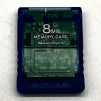 Memory Card Sony PS2 8MB Blu Trasparente Originale MagicGate PlayStation 2