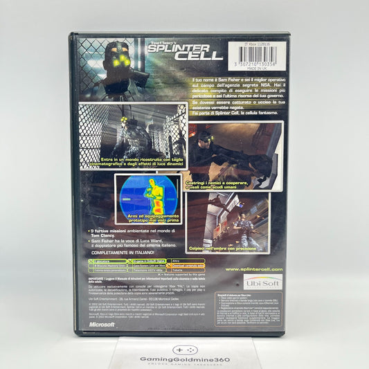Tom Clancy's Splinter Cell Xbox Italiano Completo PAL Ubisoft Microsoft Xbox360