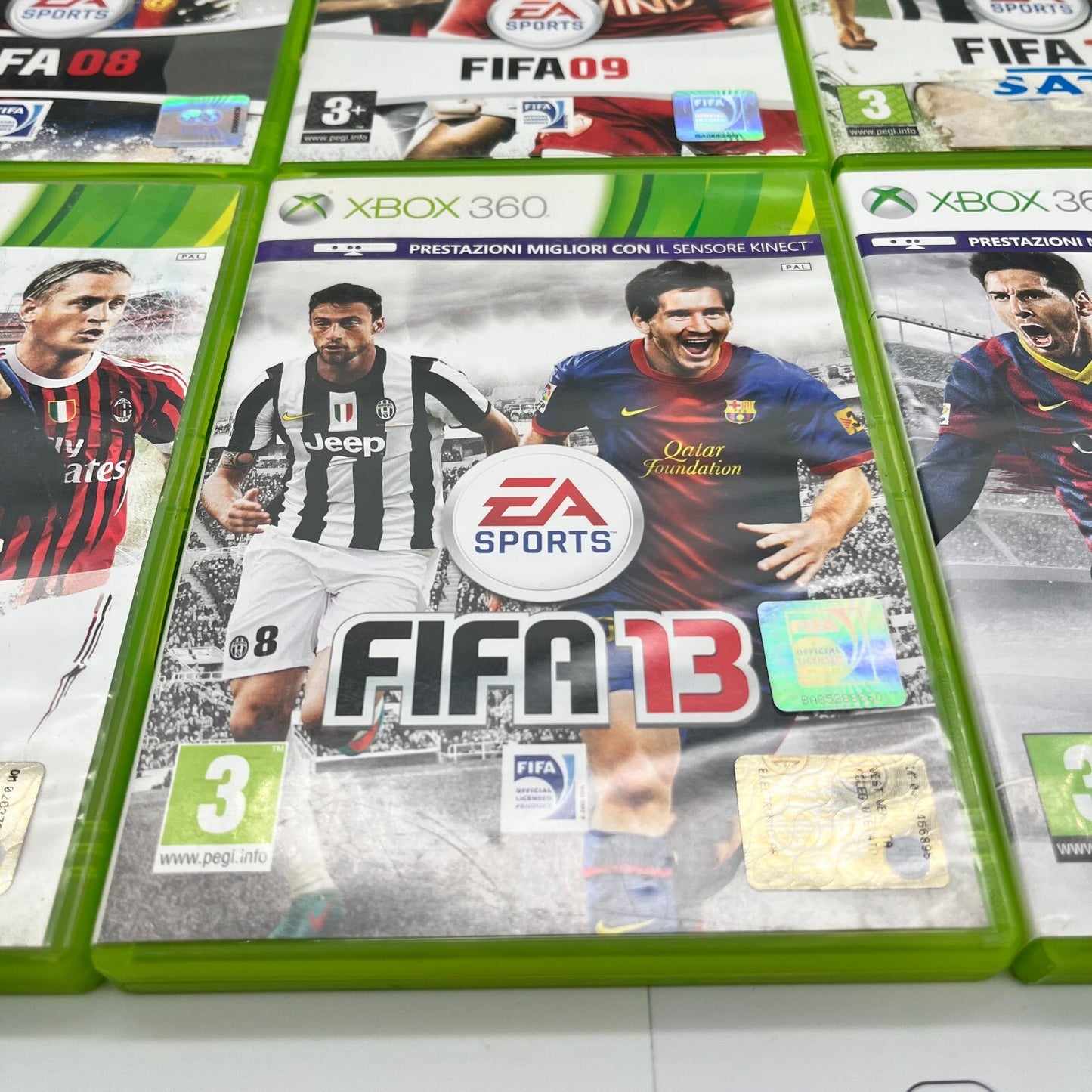 FIFA 08+09+10+11+12+13+14+15 Xbox 360 Collection Bundle 8 GIOCHI PAL OTTIMI