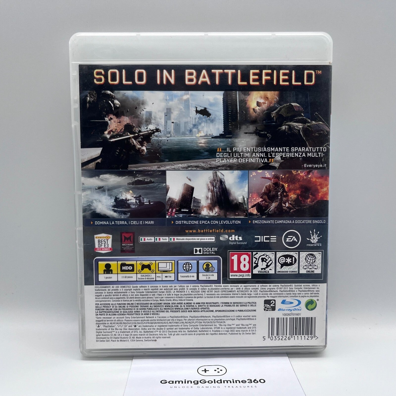 BATTLEFIELD Collection PS3 Italiano Completi PAL EA Sony PlayStation 3 OTTIMI