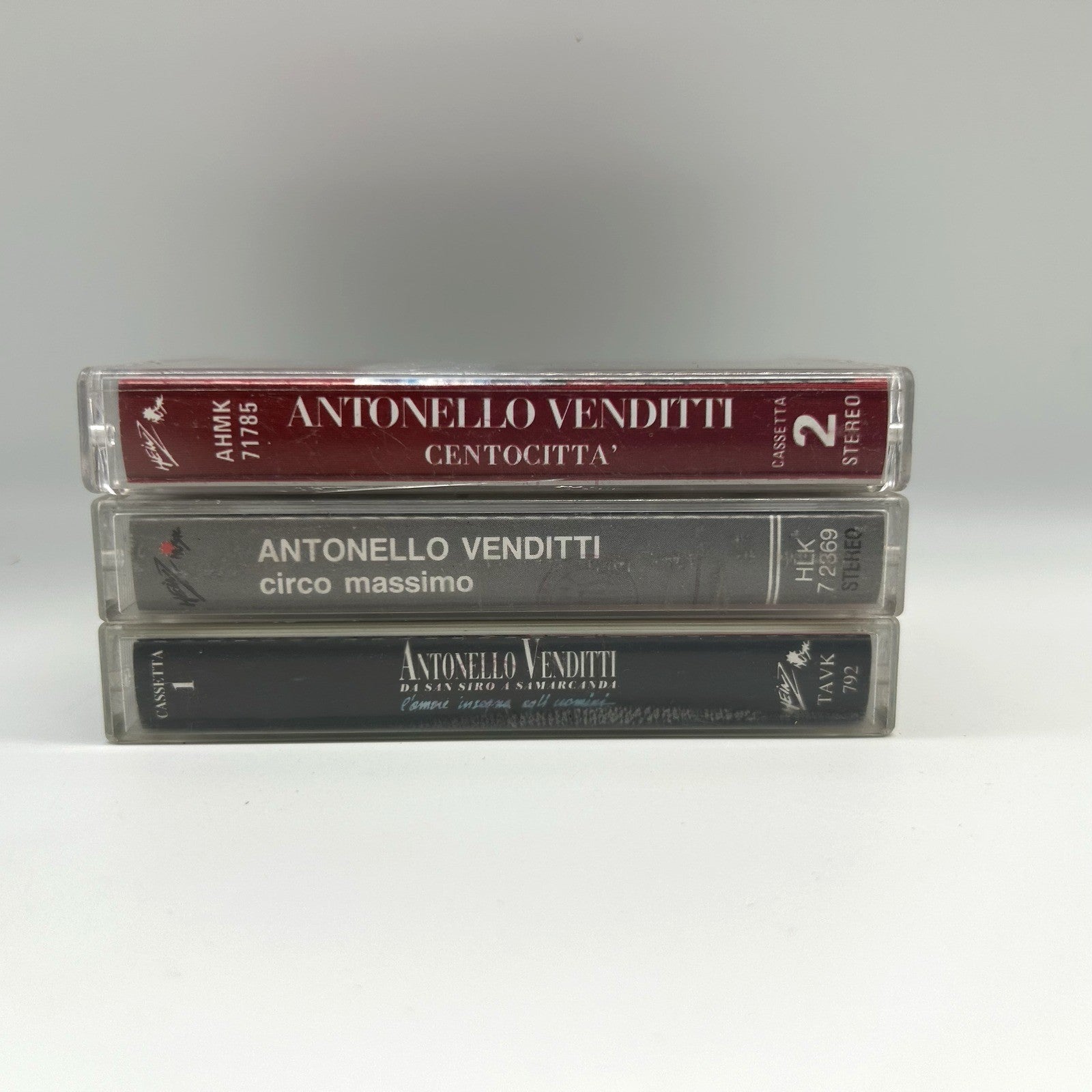 Antonello Venditti Lotto 3 Musicassette MC Centocitta Circo Massimo San Siro
