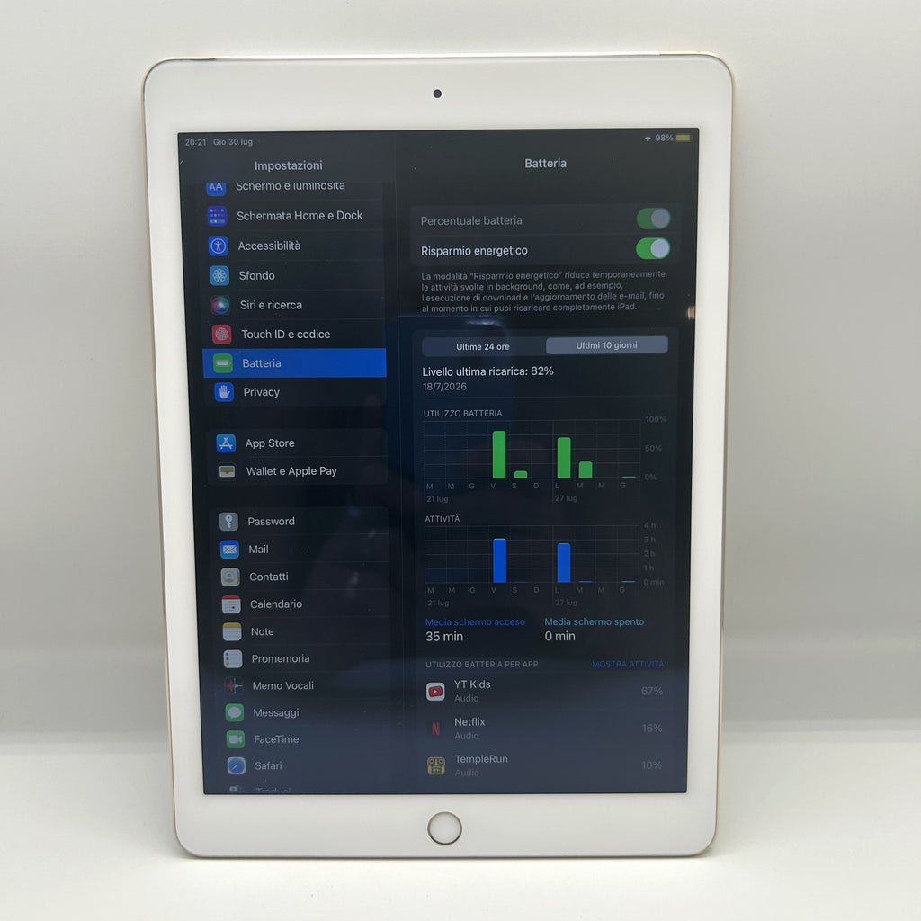 Apple iPad Air 2 128GB Wi-Fi + Cellular 4G Oro A1567 9.7 Ottime Condizioni
