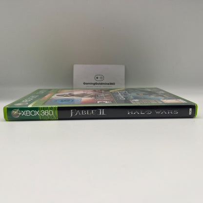 Fable II 2 + Halo Wars XBOX 360 Italiano Completi con Manuali Gioco Microsoft