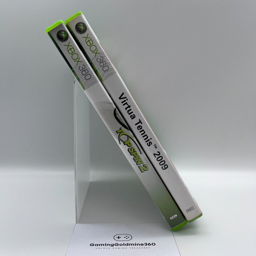 Top Spin 2 Italiano + Virtua Tennis 2009 PAL Xbox 360 Completi 2K Sega OTTIMI