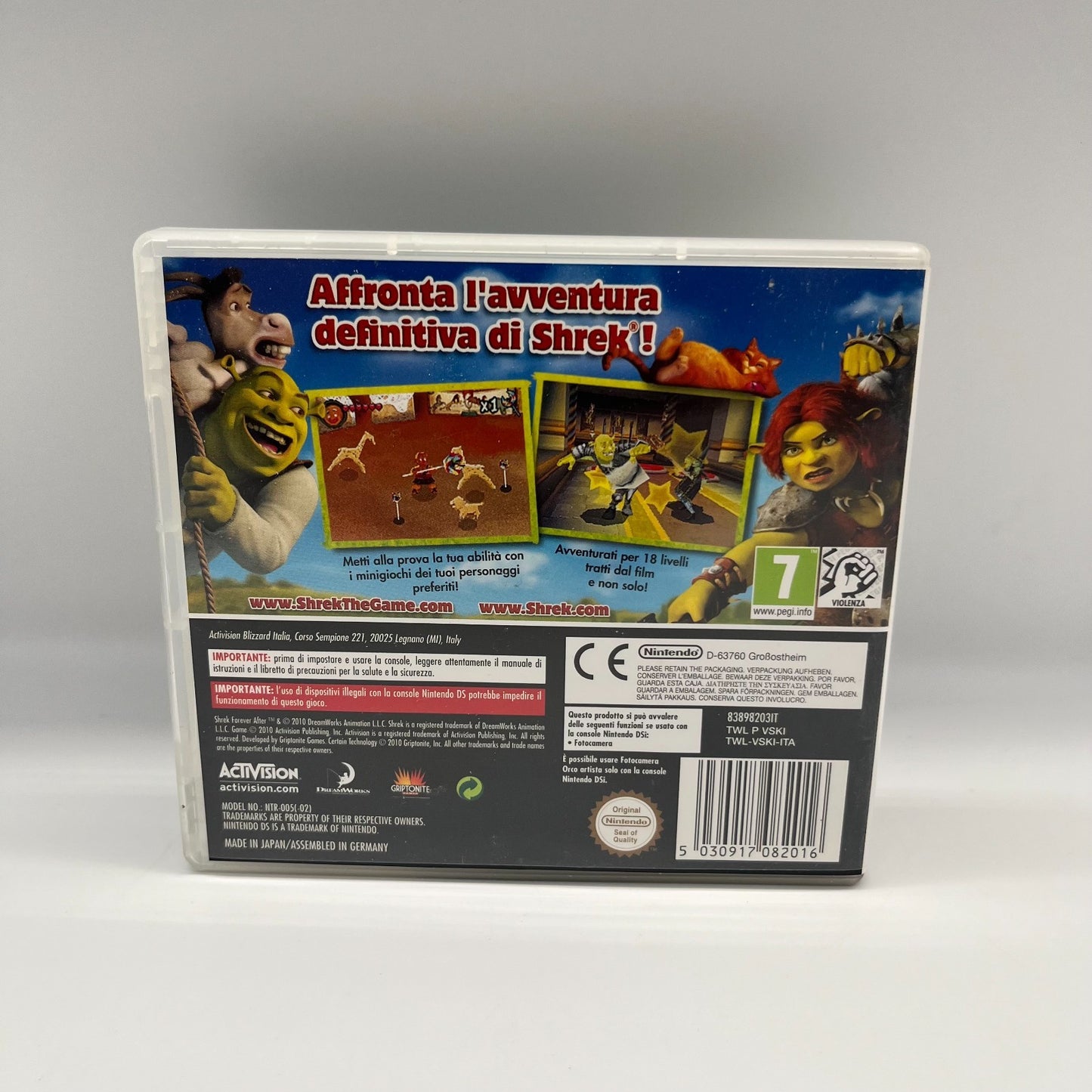 Shrek e Vissero Felici e Contenti Nintendo DS ITA | Completo Manuale e Custodia