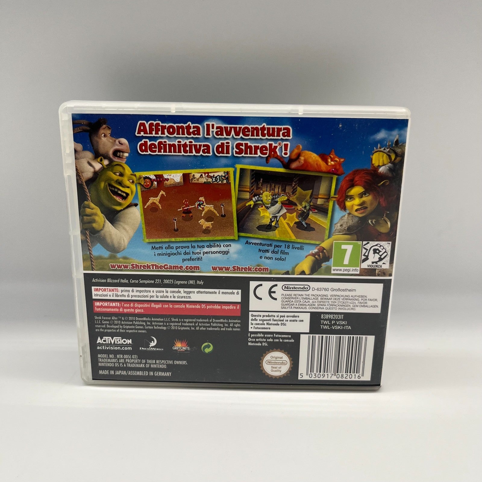 Shrek e Vissero Felici e Contenti Nintendo DS ITA | Completo Manuale e Custodia