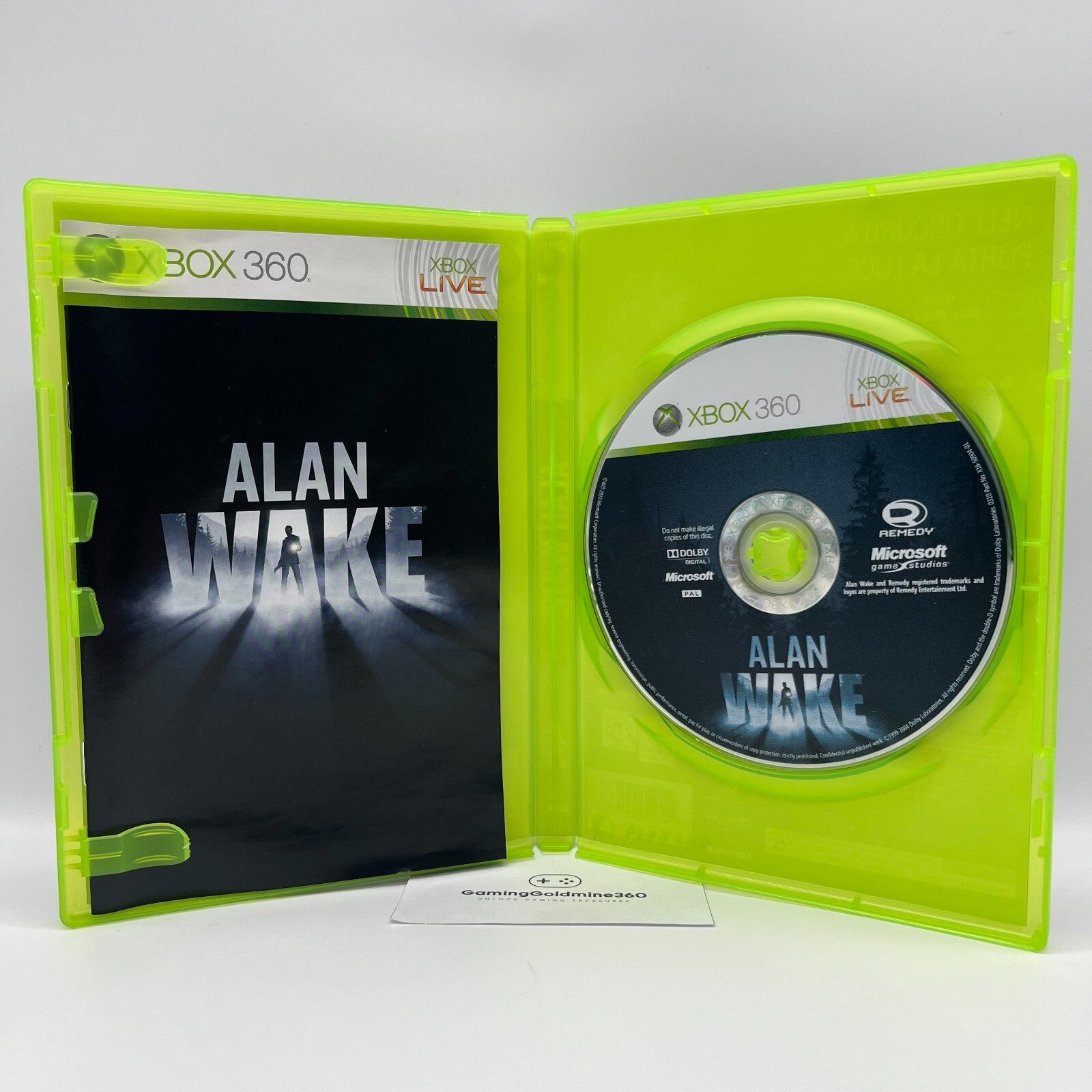 Alan Wake Xbox 360 Italiano Completo PAL Remedy Microsoft Xbox360 COME NUOVO
