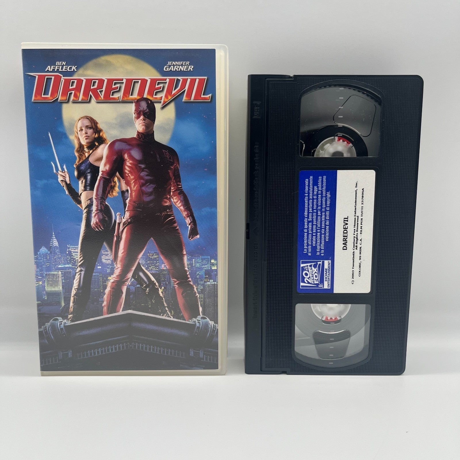 Daredevil VHS ITA 2003 Ben Affleck Jennifer Garner Marvel 20th Century Fox Raro