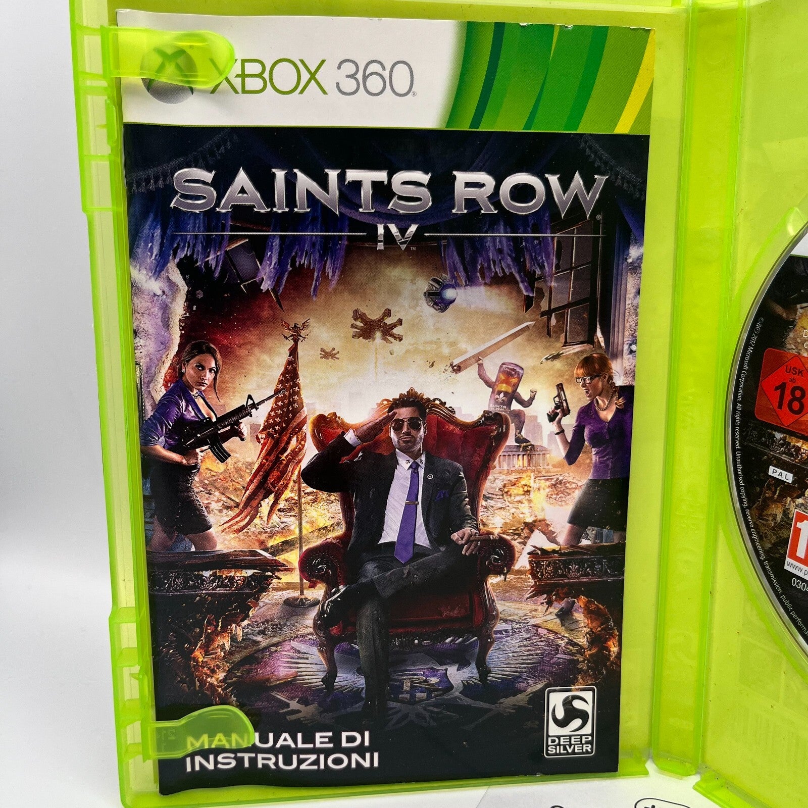 Saints Row IV Xbox 360 Italiano Completo con Manuale PAL DeepSilver Microsoft