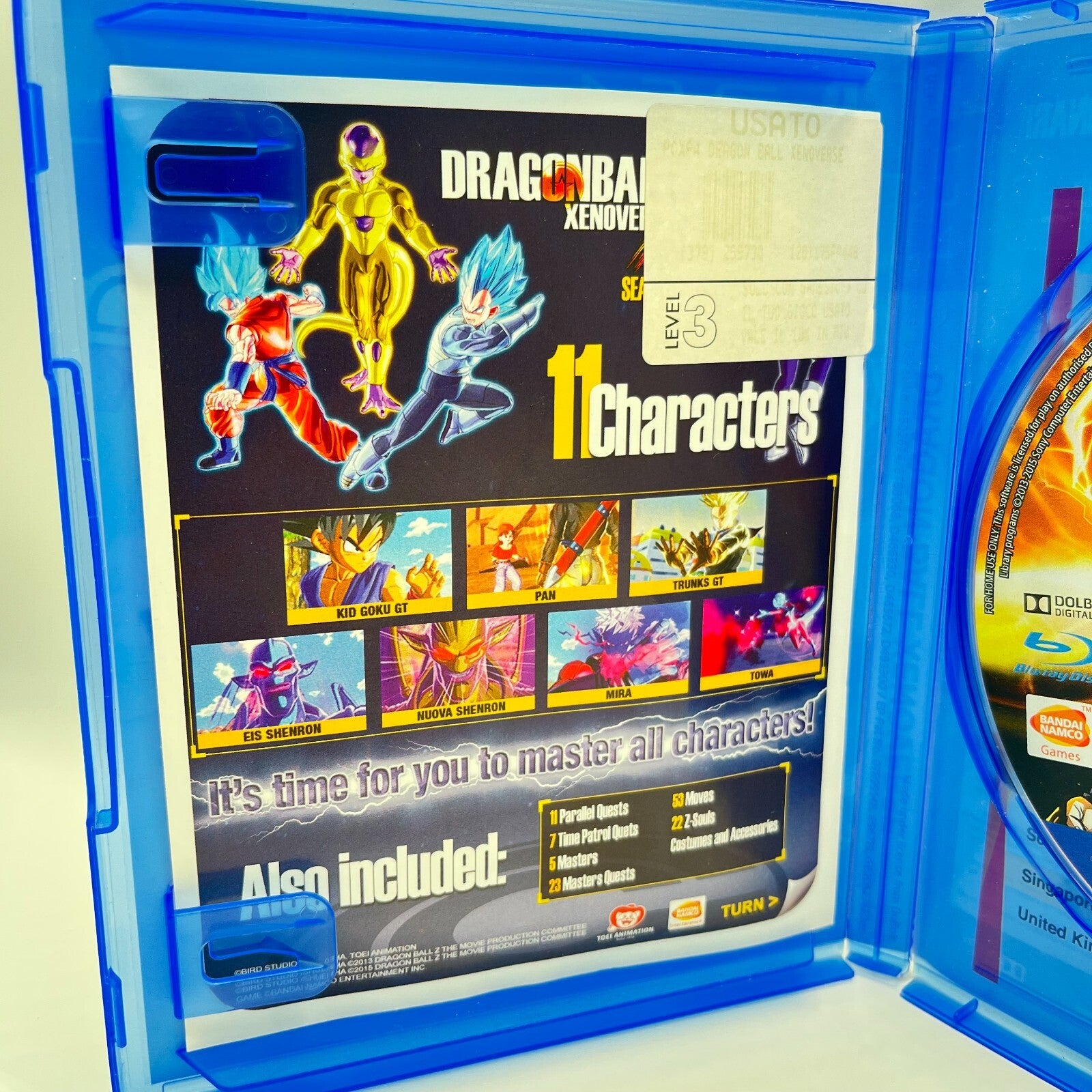 Dragon Ball XV XenoVerse PS4 Italiano Completo Manuale Bandai Sony PlayStation 4