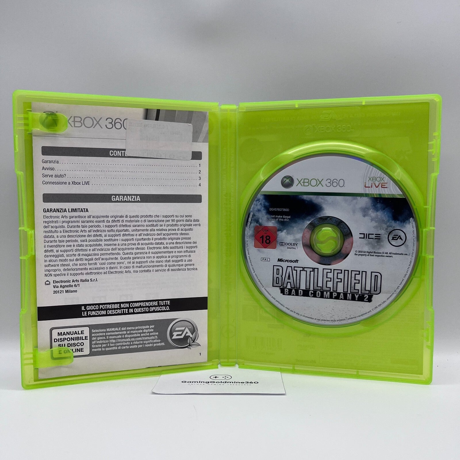 BATTLEFIELD Bad Company 2 + 3 Xbox 360 Italiano Completi EA Microsoft Xbox360