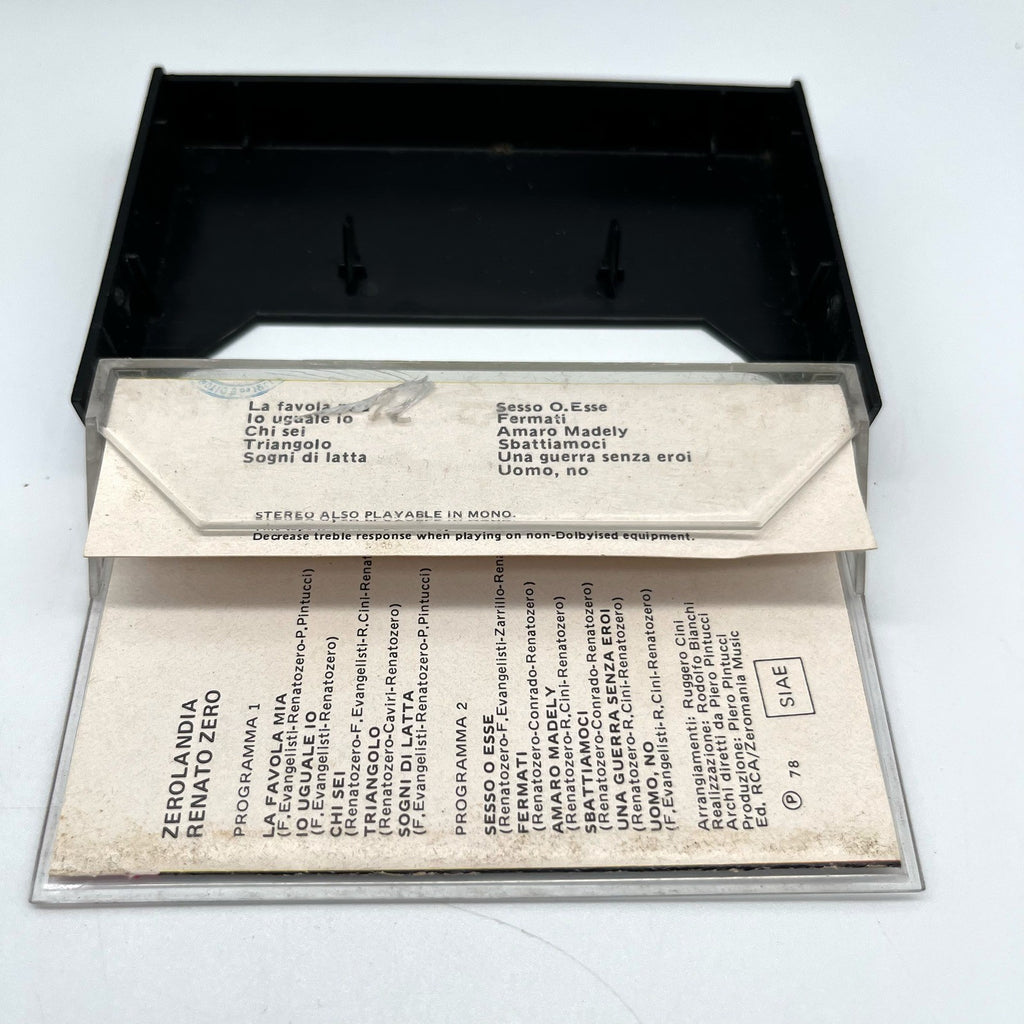 Renato Zero Zerolandia Musicassetta MC RCA 1978 Cantautore Italiana Testata