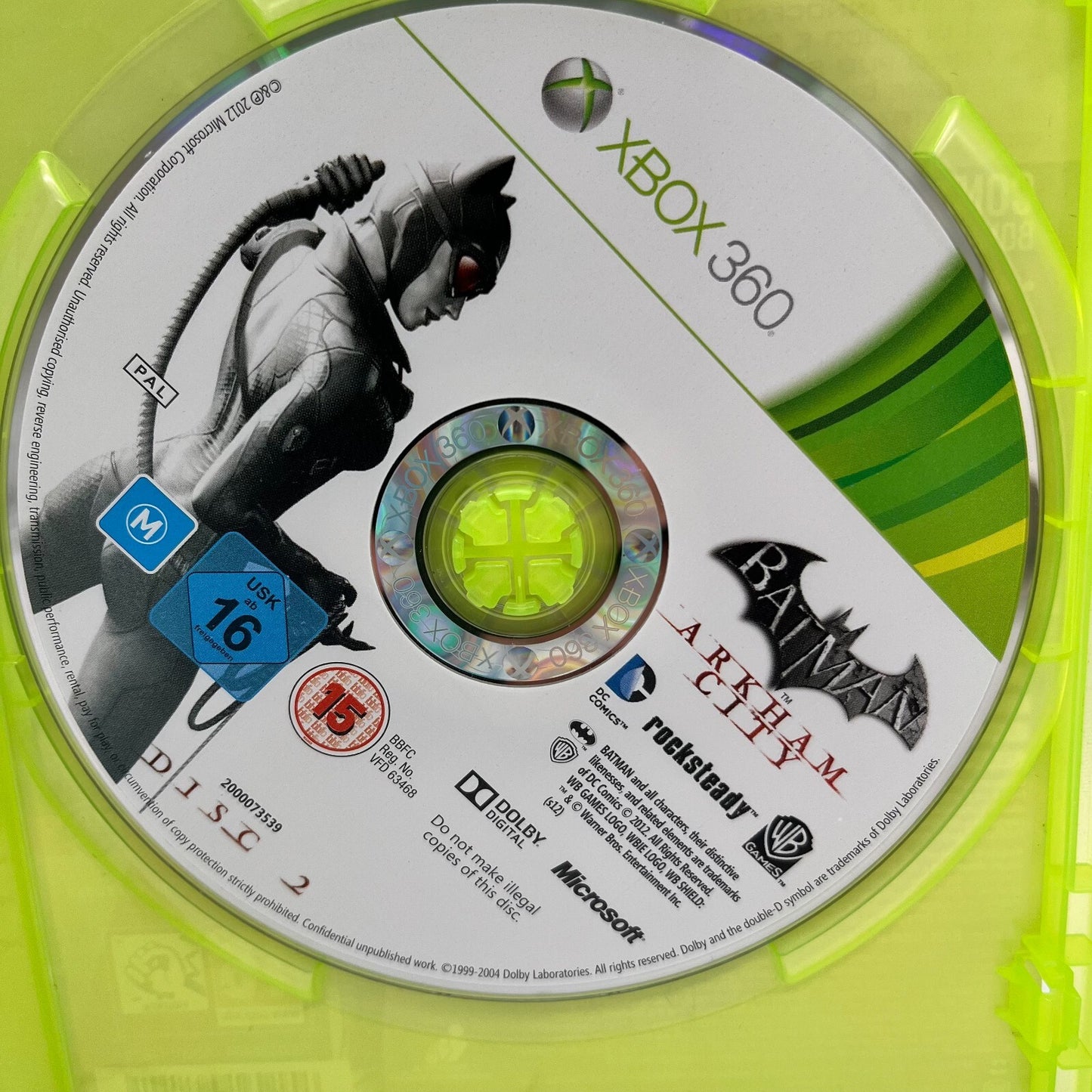 BATMAN Arkham Asylum + Arkham City Xbox 360 PAL Rocksteady WB Eidos Microsoft