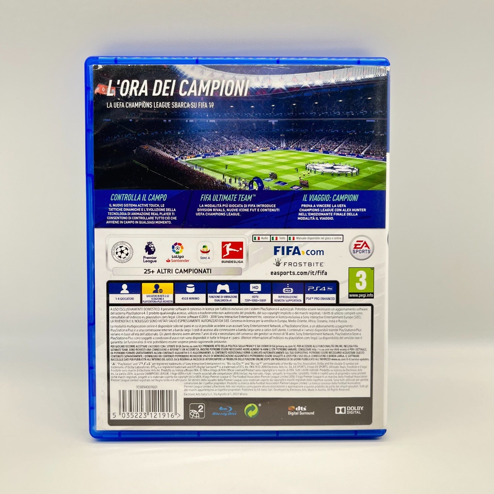 FIFA 19 PS4 Italiano | Completo | EA Sports | Sony PlayStation 4 | Ottime Condiz