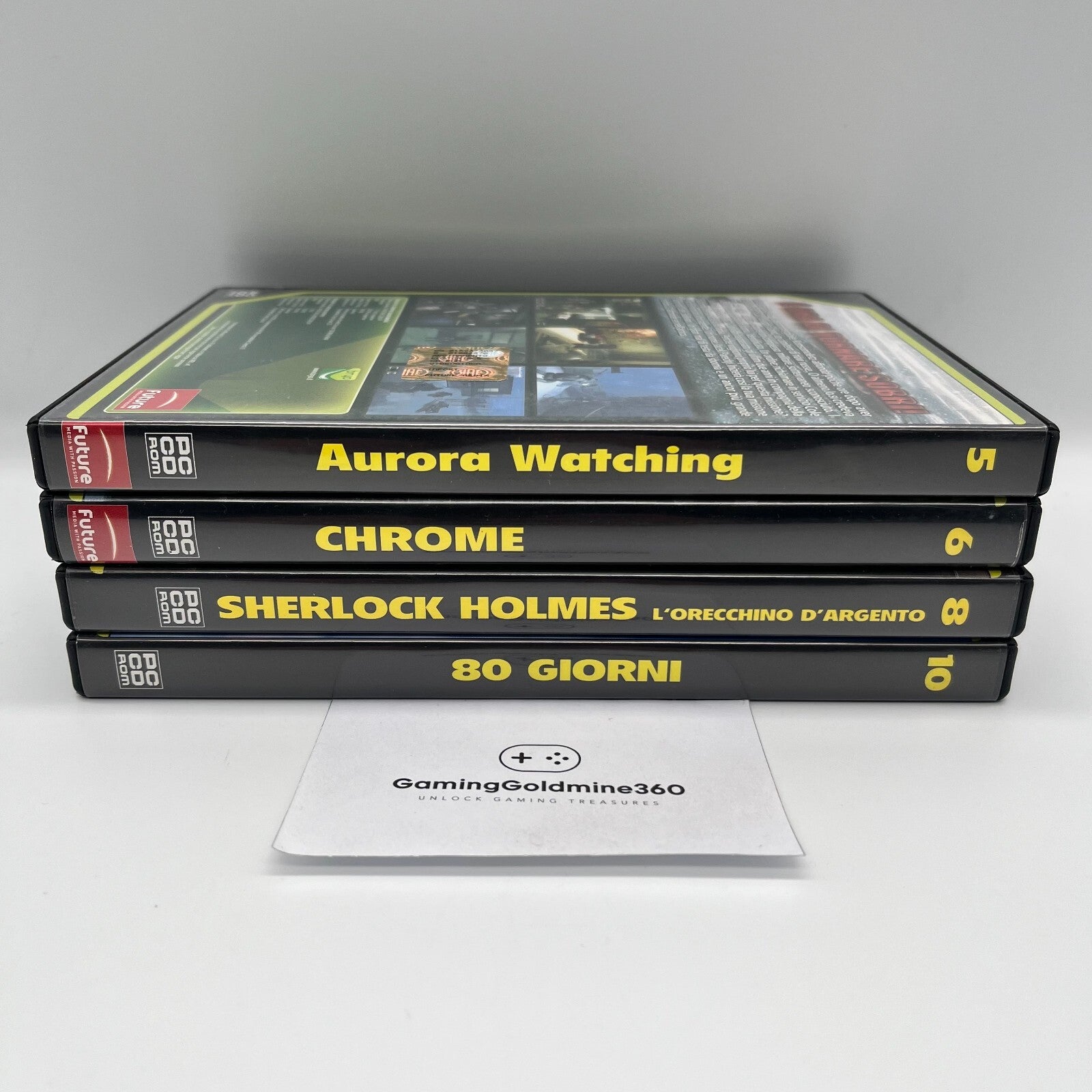 Lotto Giochi PC Top Games (Aurora Watching, Chrome, Sherlock Holmes, 80 Giorni)