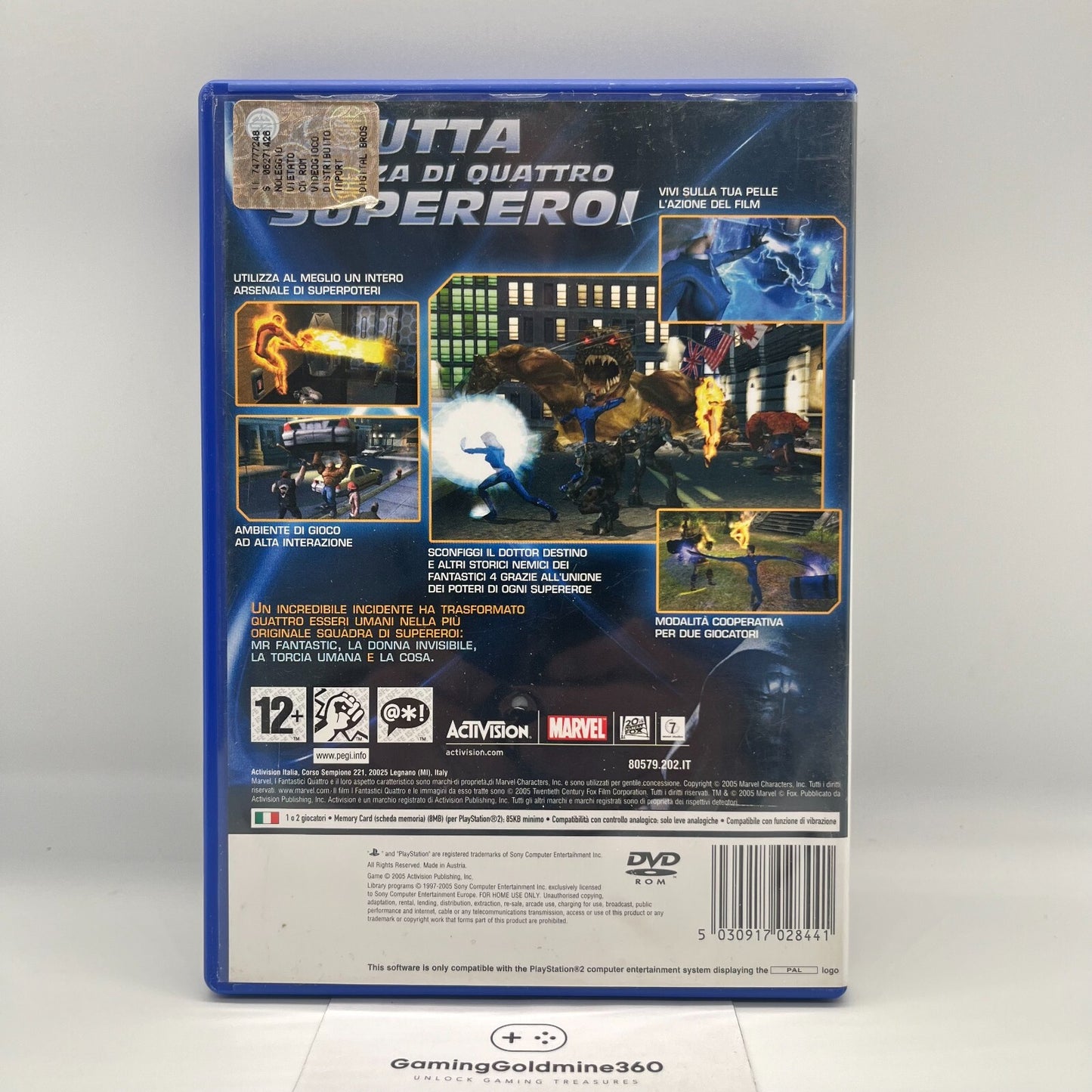 I Fantastici 4 PS2 Italiano PAL Gioco Activision Sony PlayStation 2 no manuale