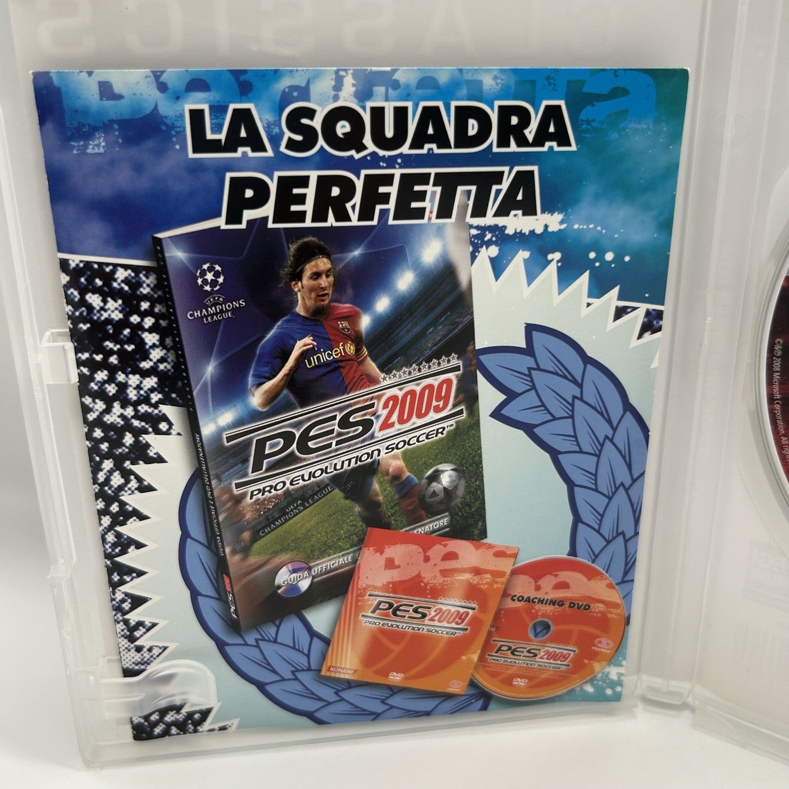 PES 2009 Pro Evolution Soccer Xbox 360 PAL ITA Classics Konami Calcio Testato