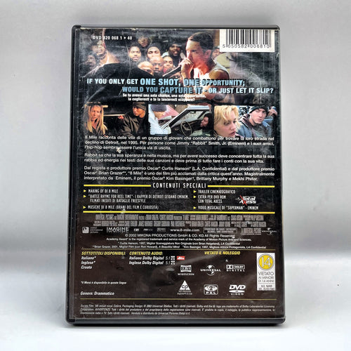 8 Mile DVD Eminem Kim Basinger Brittany Murphy ITA Universal Drammatico