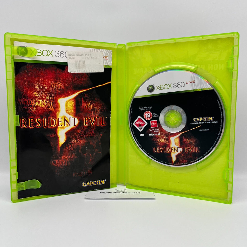 Resident Evil 5 Xbox 360 Italiano Completo con Manuale PAL Capcom Microsoft TOP