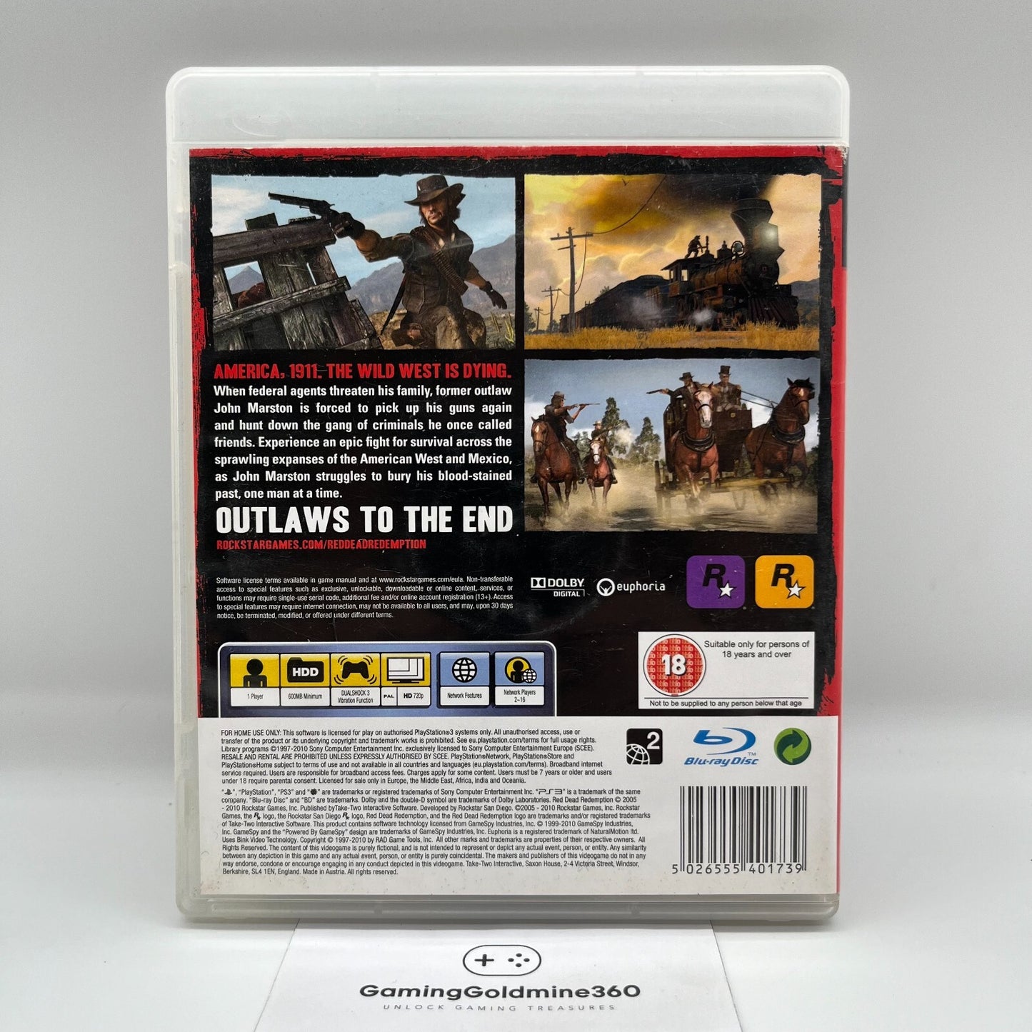 Red Dead Redemption PS3 PAL Completo Rockstar Sony PlayStation 3 OTTIME CONDIZIO