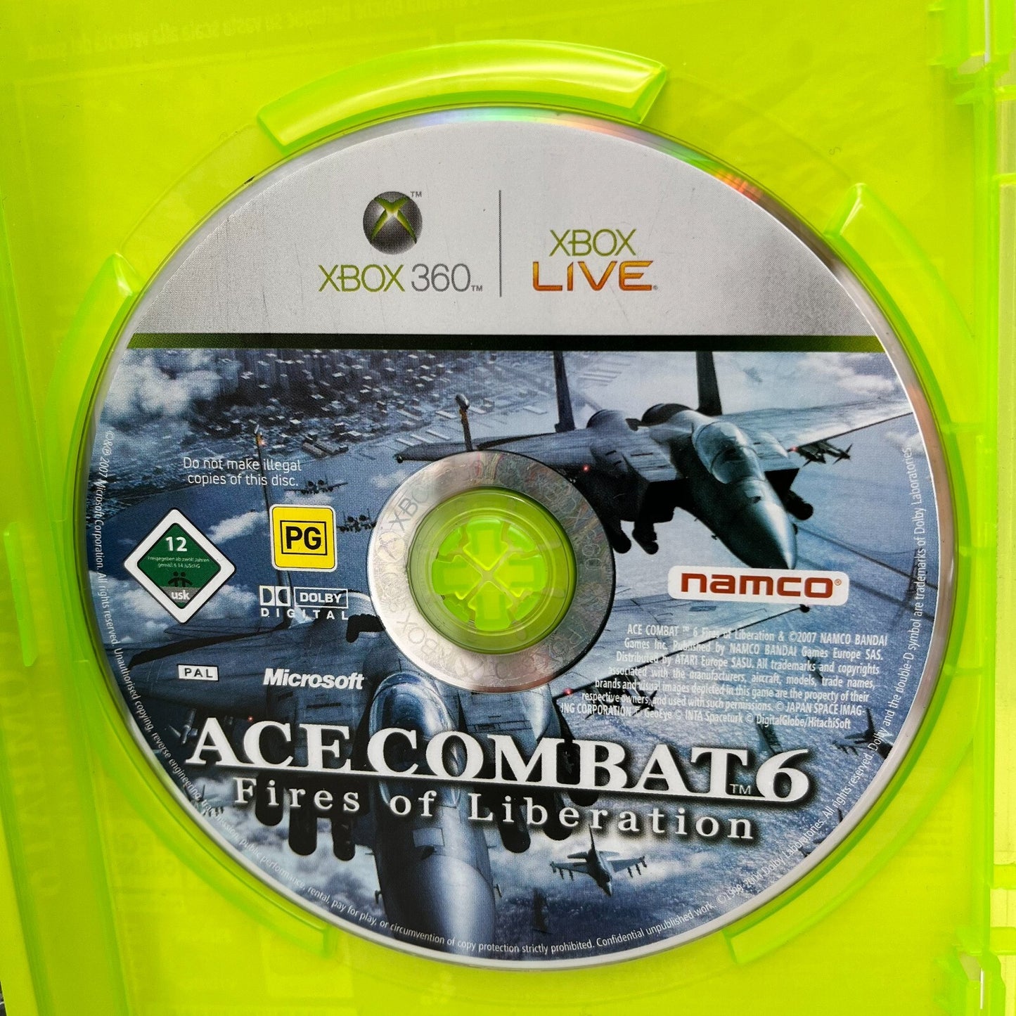 ACE COMBAT 6 Fires of Liberation Xbox 360 Italiano Completo PAL Namco Microsoft