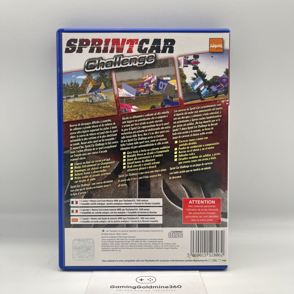 Sprint Car Challenge PS2 Italiano Completo con Manuale Sony PlayStation 2 OTTIMO