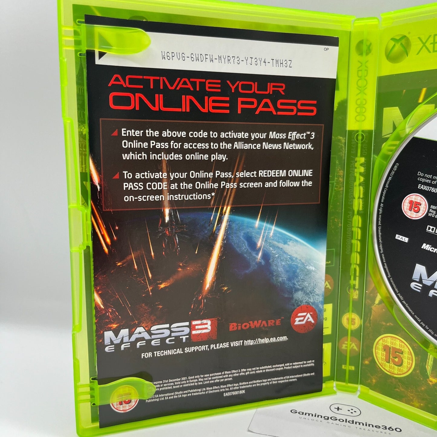 Mass Effect 3 Xbox 360 Completo con Manuale PAL EA Microsoft COME NUOVO