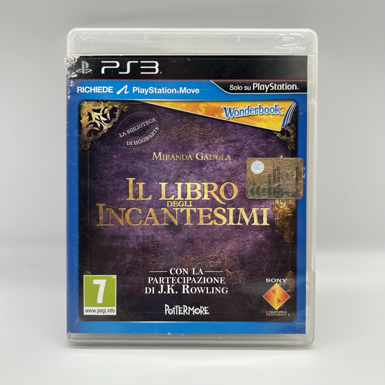 Wonderbook Il Libro degli Incantesimi PS3 PAL ITA J.K. Rowling Solo Gioco Move