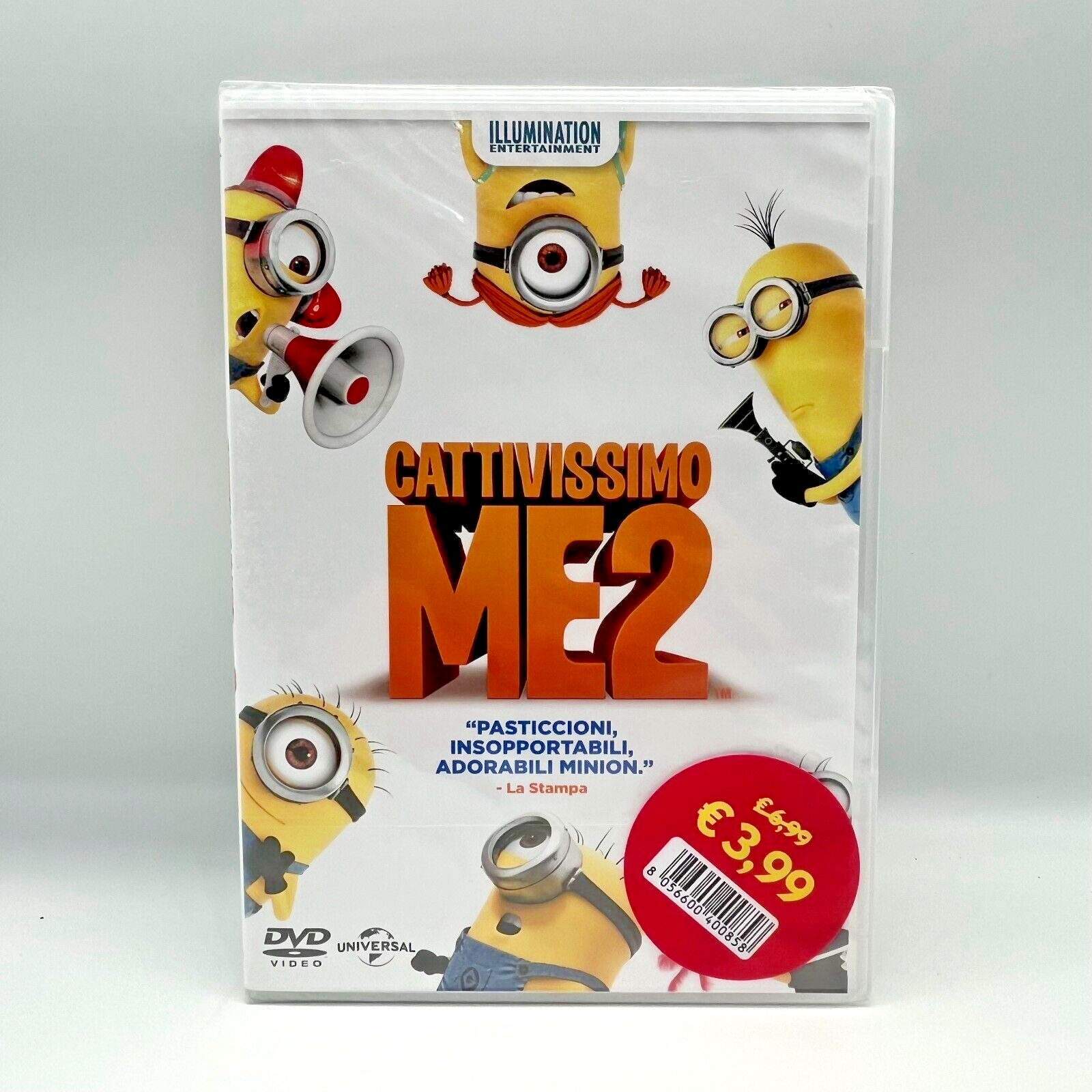 Cattivissimo ME 2 DVD MINIONs Italiano NUOVO SIGILLATO Cartone Bambini Famiglia