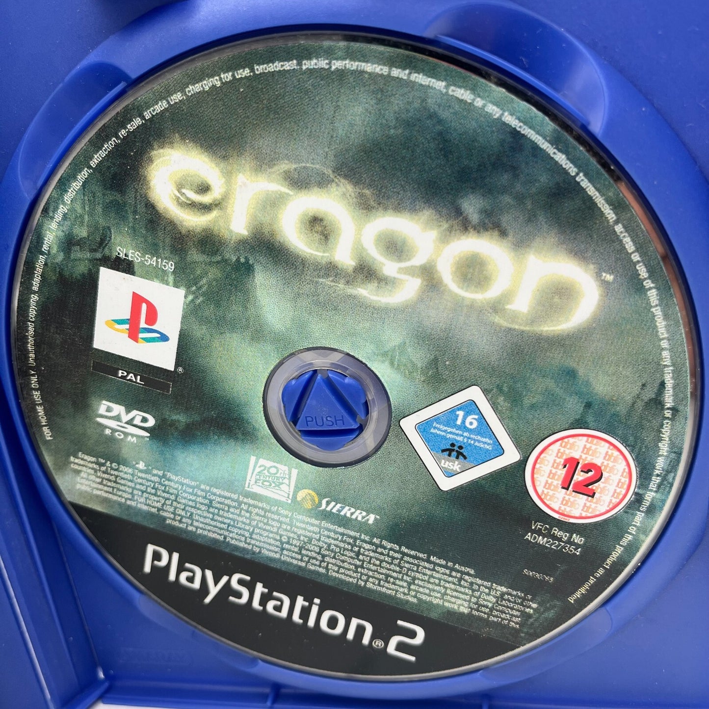 Eragon PS2 Italiano Completo con Manuale Sierra Sony Playstation 2 PAL OTTIMO