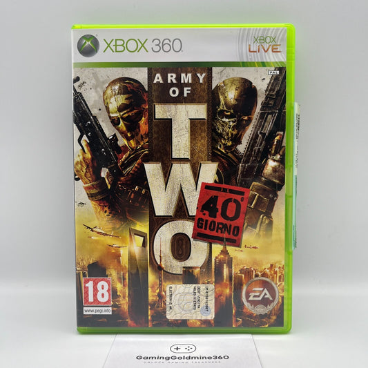 Army of Two 40° Giorno Xbox 360 Italiano Completo con Manuale PAL EA Microsoft