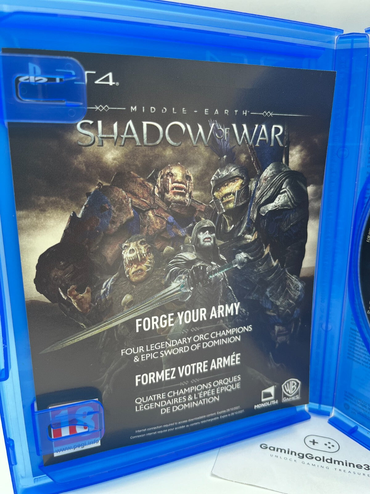 La Terra di Mezzo L'Ombra della Guerra PS4 Italiano Completo Sony PlayStation 4