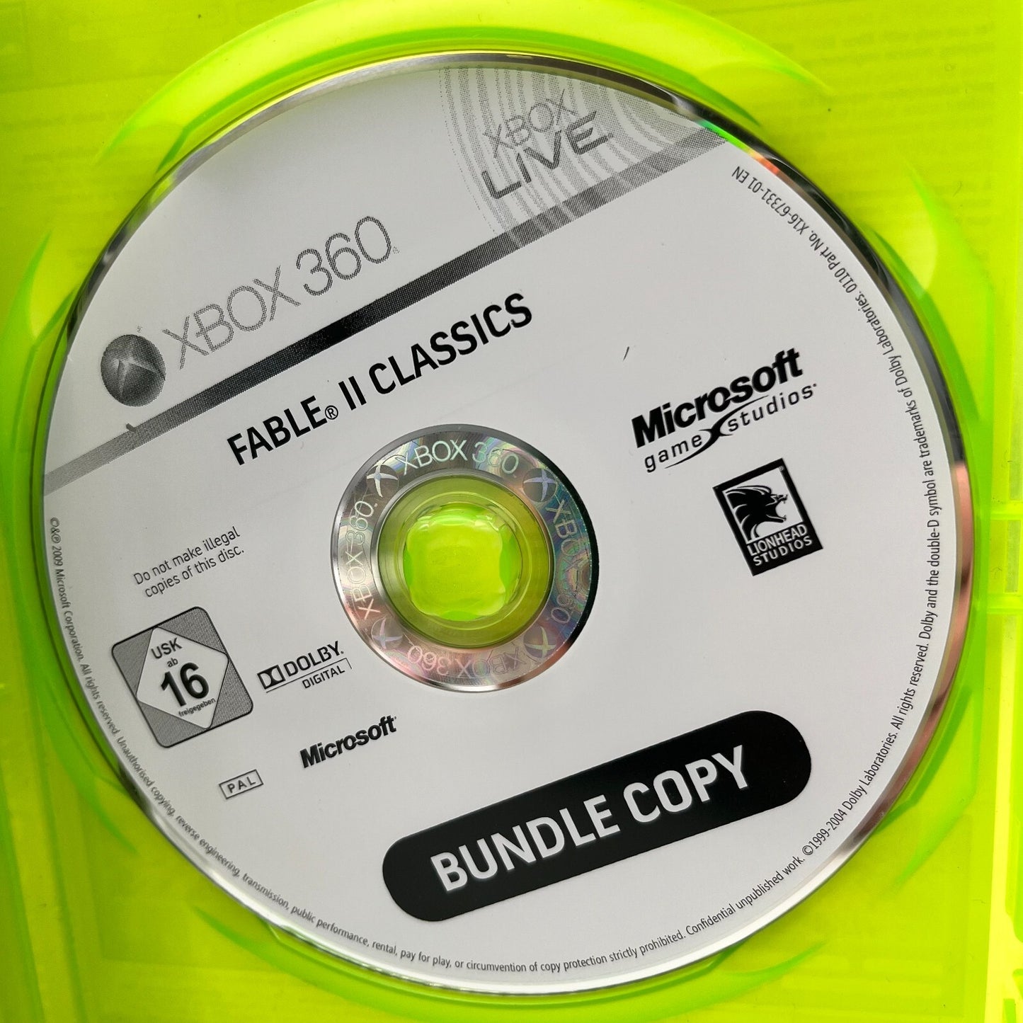 Fable II 2 + Halo Wars XBOX 360 Italiano Completi con Manuali Gioco Microsoft