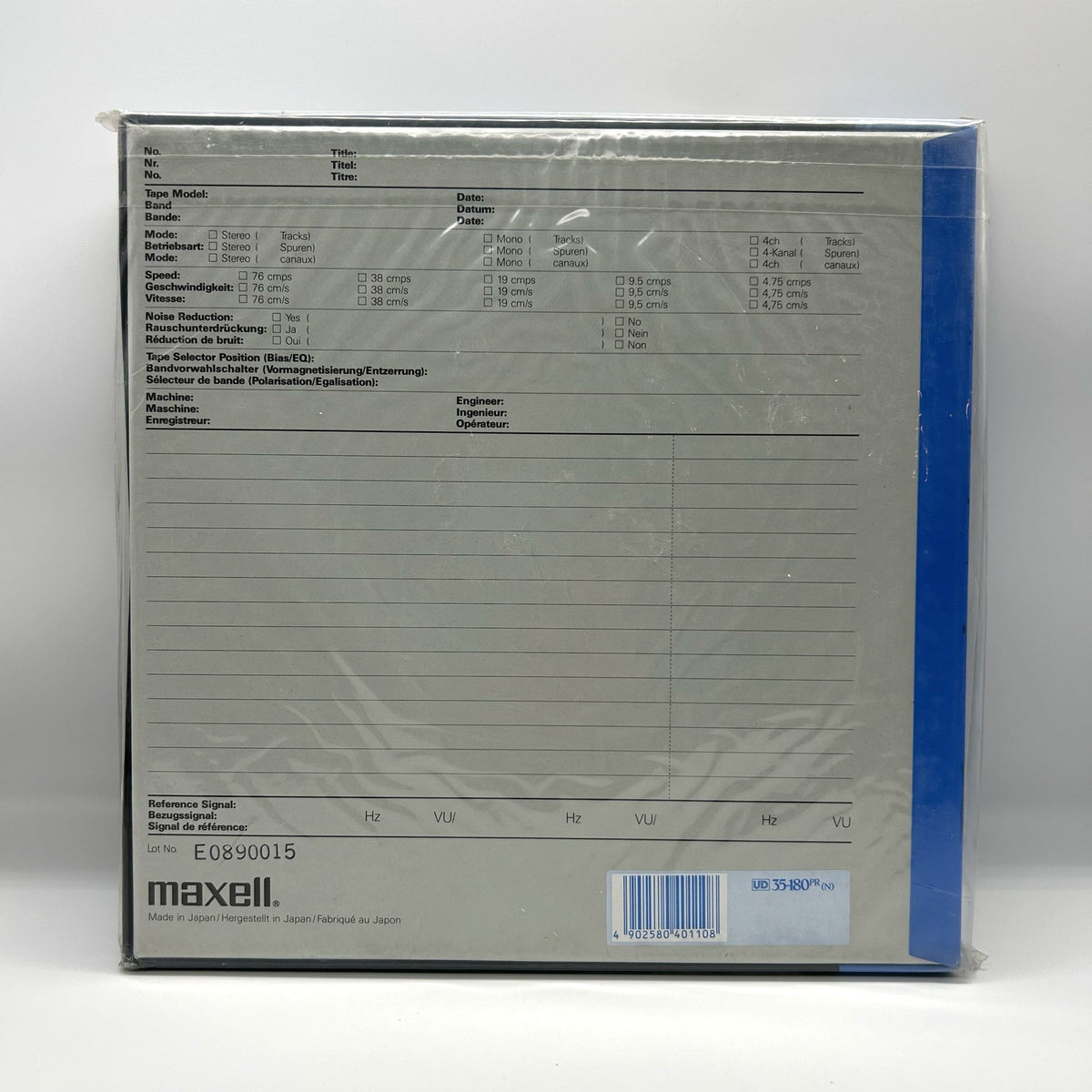 Maxell UD 35-180PR – bobina 26,5 cm (10,5″) da 1.100 m, nuova sigillata (Nuovo)