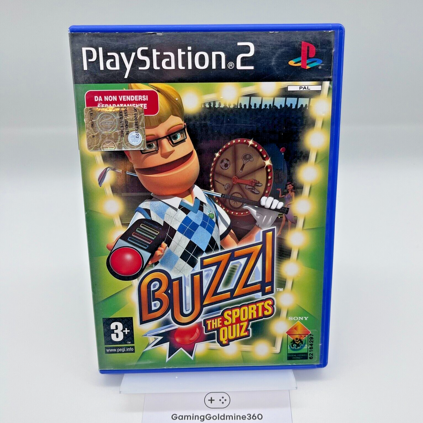Buzz! The Sports Quiz Playstation 2 PAL Italiano COMPLETO con Manuale Sony PS2