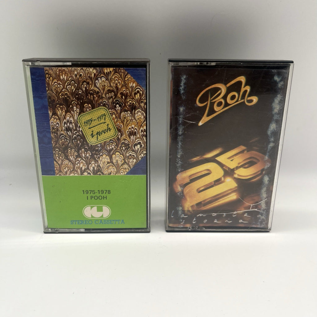Pooh Lotto 2 Musicassette MC 1975-1978 e 25 La Nostra Storia CGD Italiana