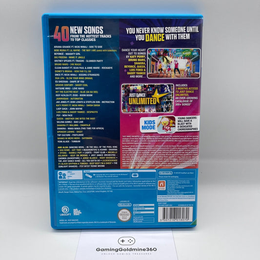 JUST DANCE 2018 Nintendo Wii U Italiano PAL Completo con Manuale COME NUOVO