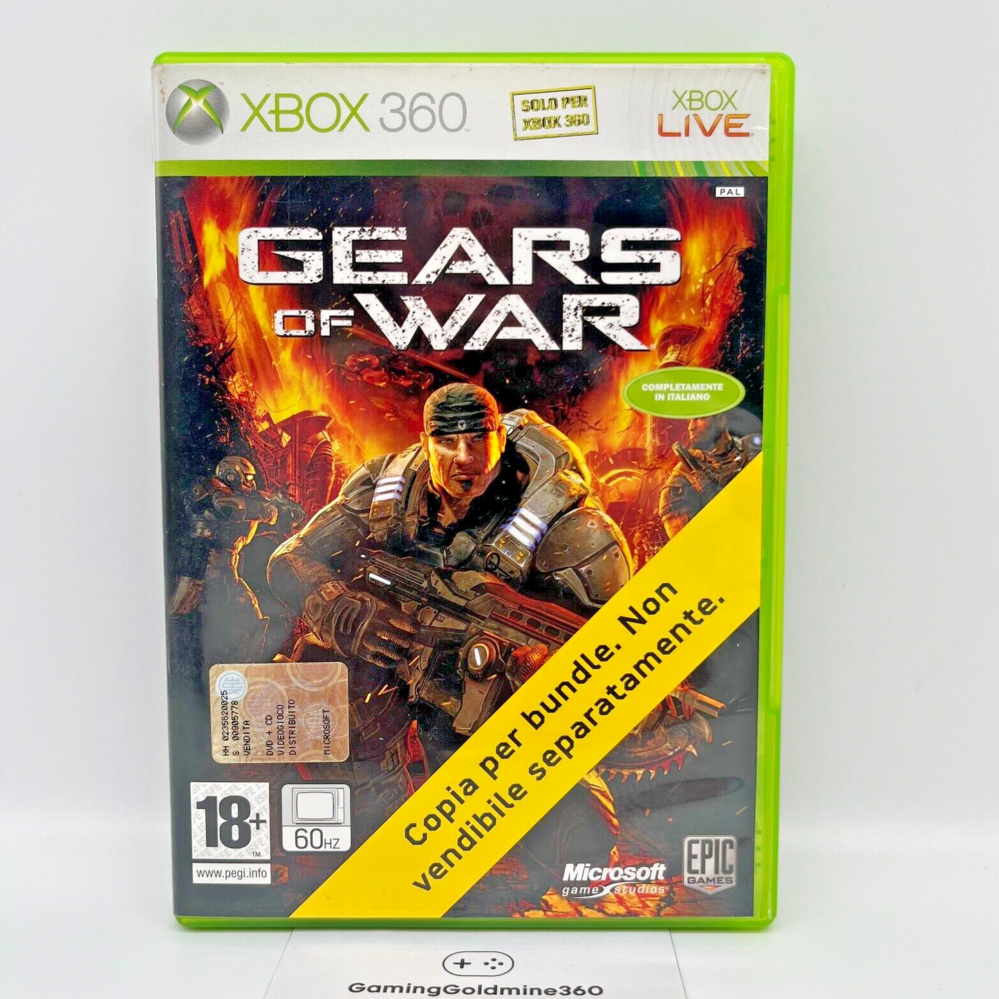 Gears of War Xbox 360 Italiano Completo con Manuale PAL Epic Microsoft ComeNuovo