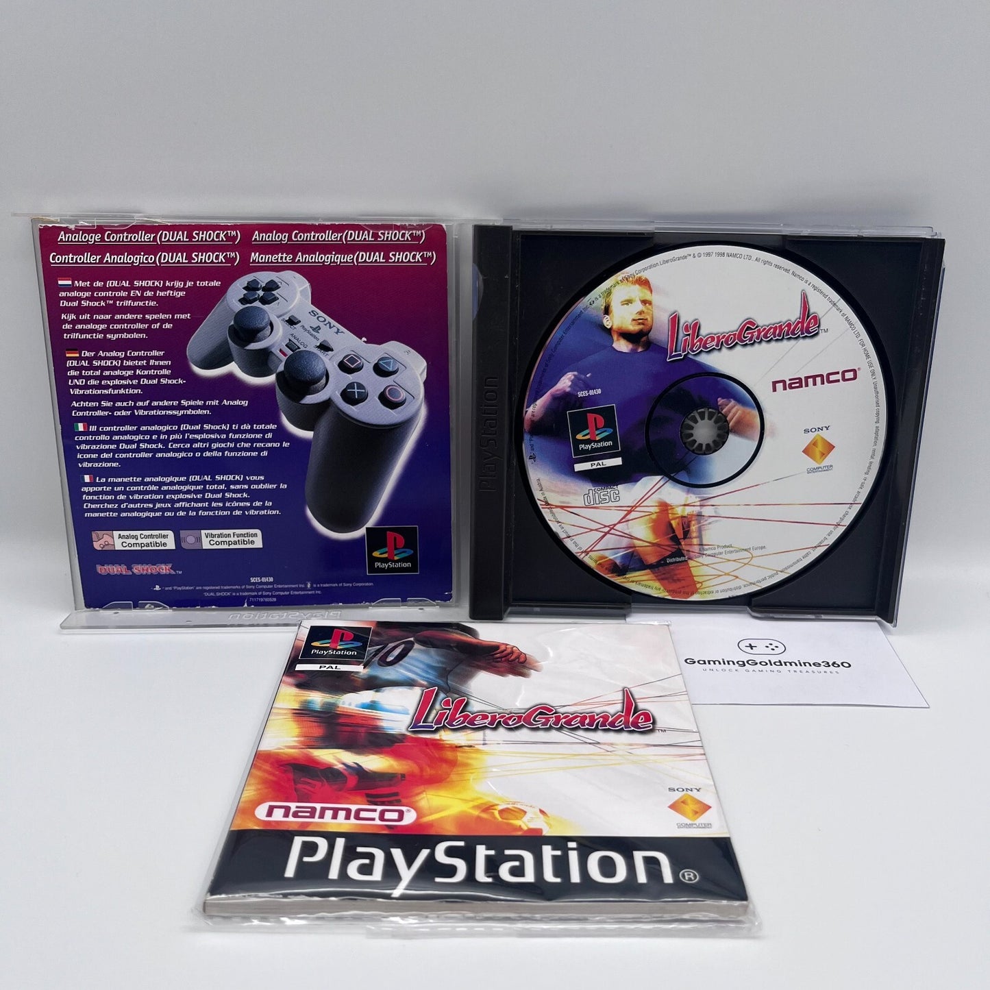 LiberoGrande PS1 Italiano Completo PAL Namco Sony PlayStation 1 PSX Ps One Buon