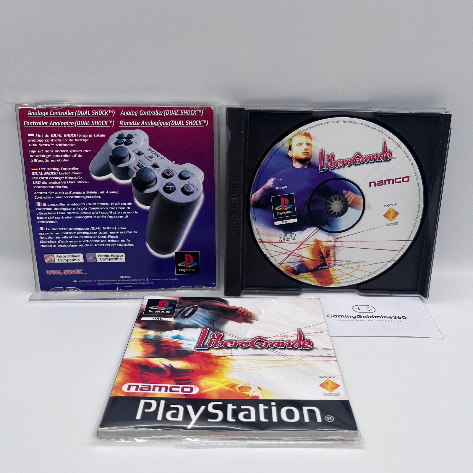LiberoGrande PS1 Italiano Completo PAL Namco Sony PlayStation 1 PSX Ps One Buon