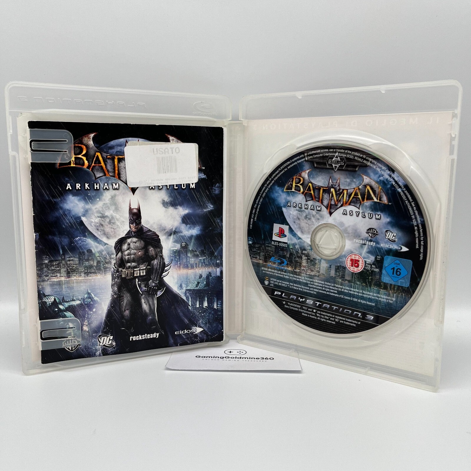 BATMAN Arkham Asylum GOTY Edition PS3 Italiano Completo PAL Sony PlayStation 3