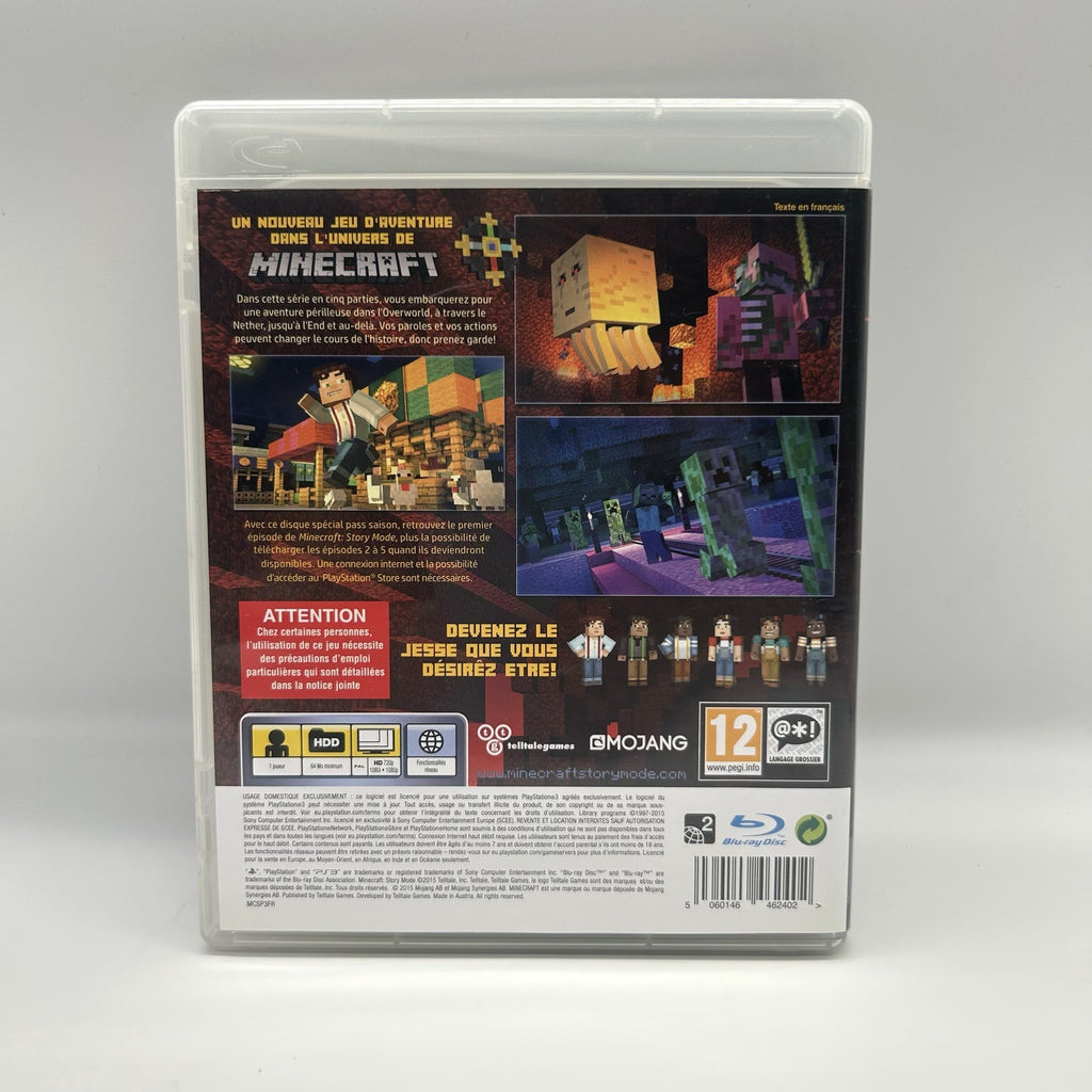 Minecraft Story Mode PS3 PlayStation 3 PAL Telltale Games Completo Testato