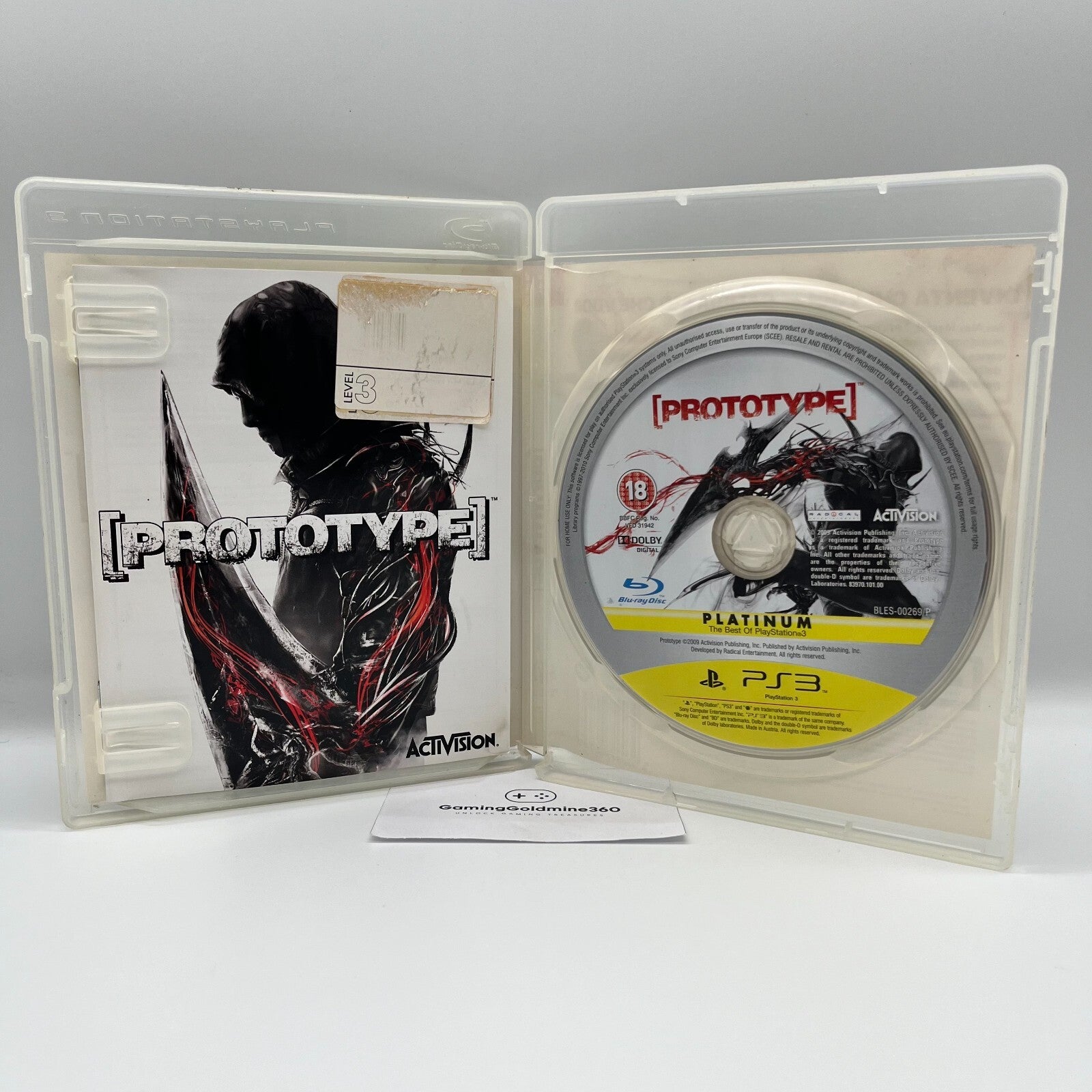 Prototype PS3 Italiano Completo con Manuale PAL Activision Sony PlayStation 3