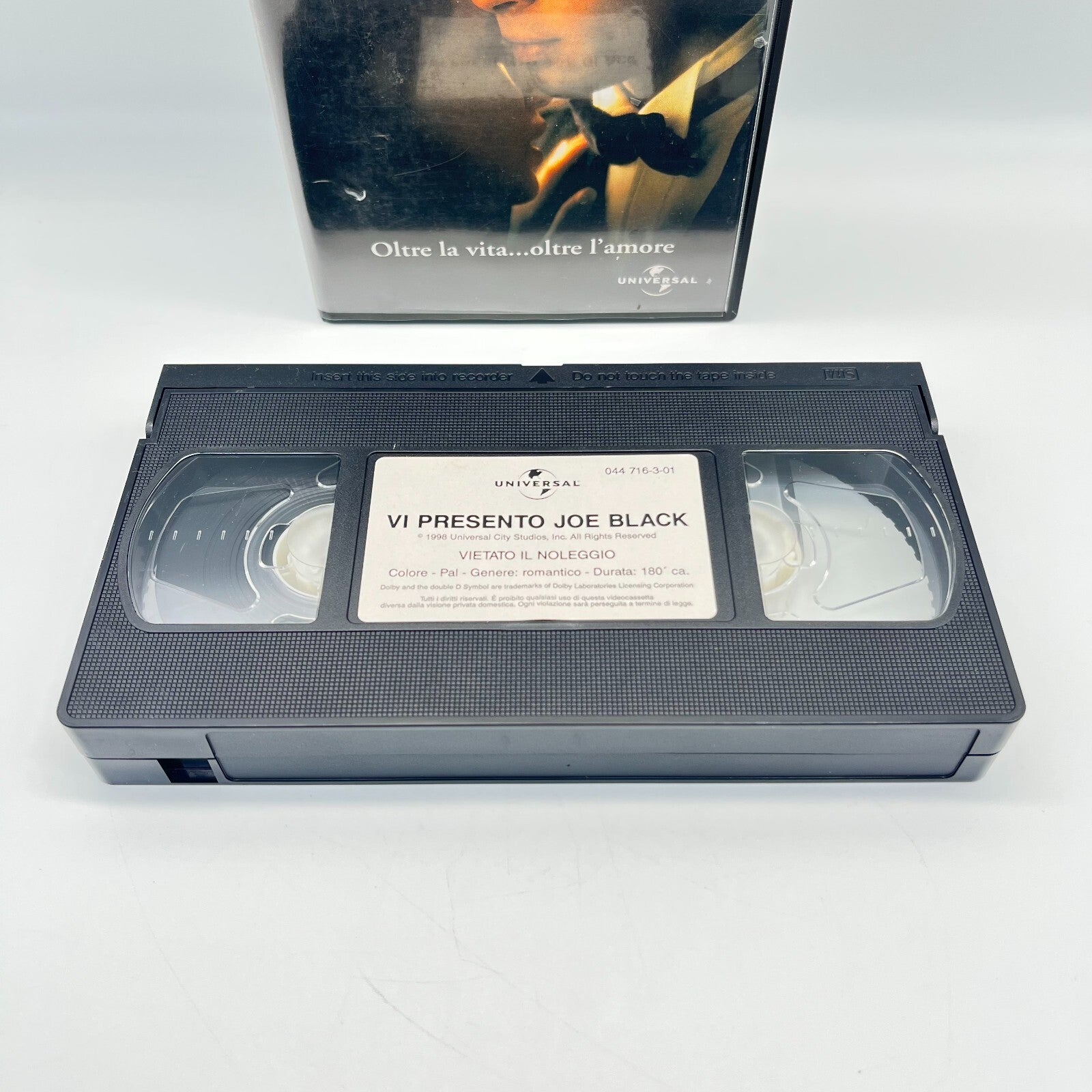📼 Vi Presento Joe Black VHS Brad Pitt, Anthony Hopkins Film RARO da Collezione