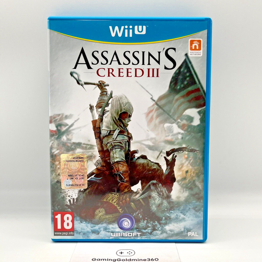 Assassin's Creed III 3 Nintendo Wii U Italiano Completo con Manuale PAL Ubisoft