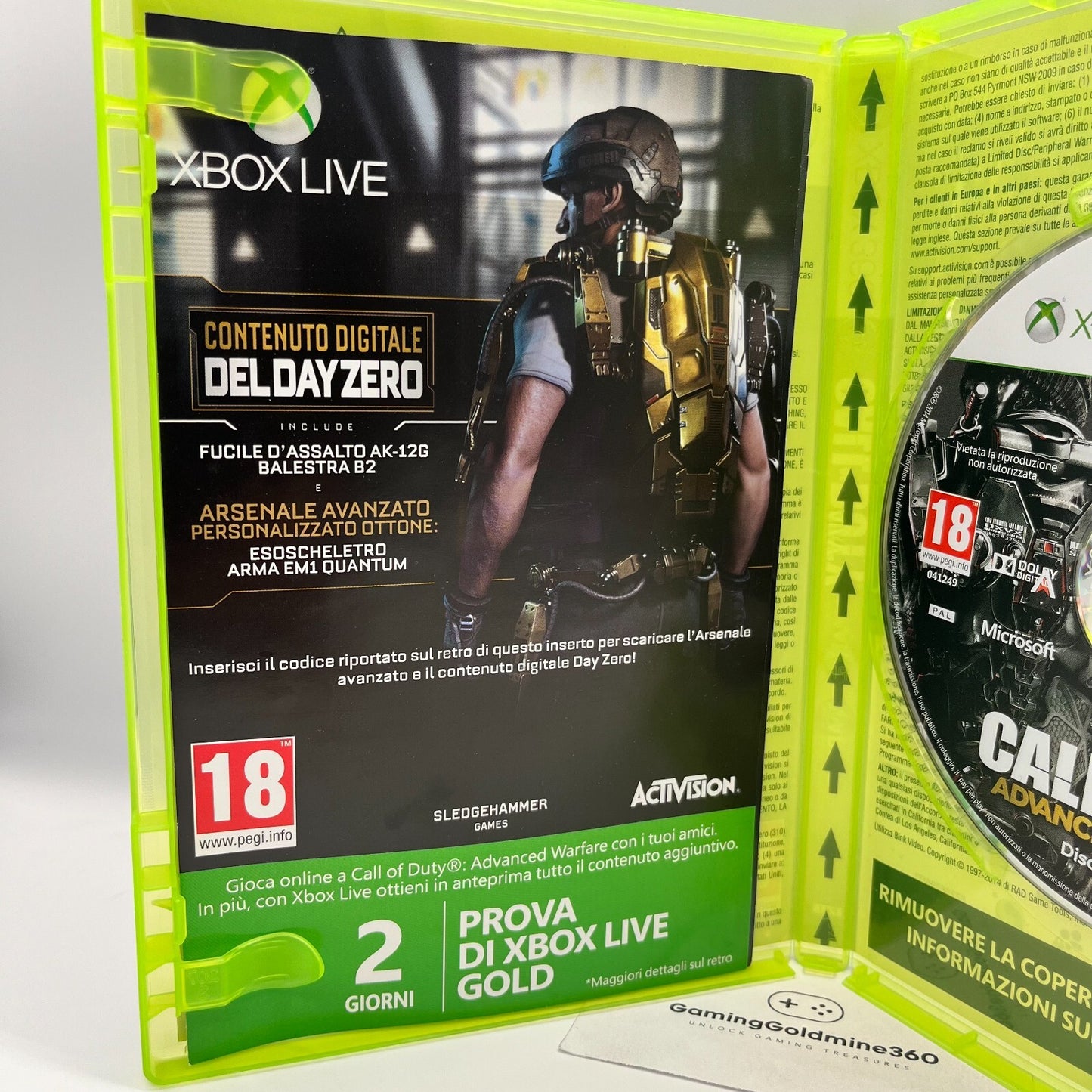 Call of Duty Advanced Warfare Edizione Day Zero Xbox 360 Italiano Completo OTTIM