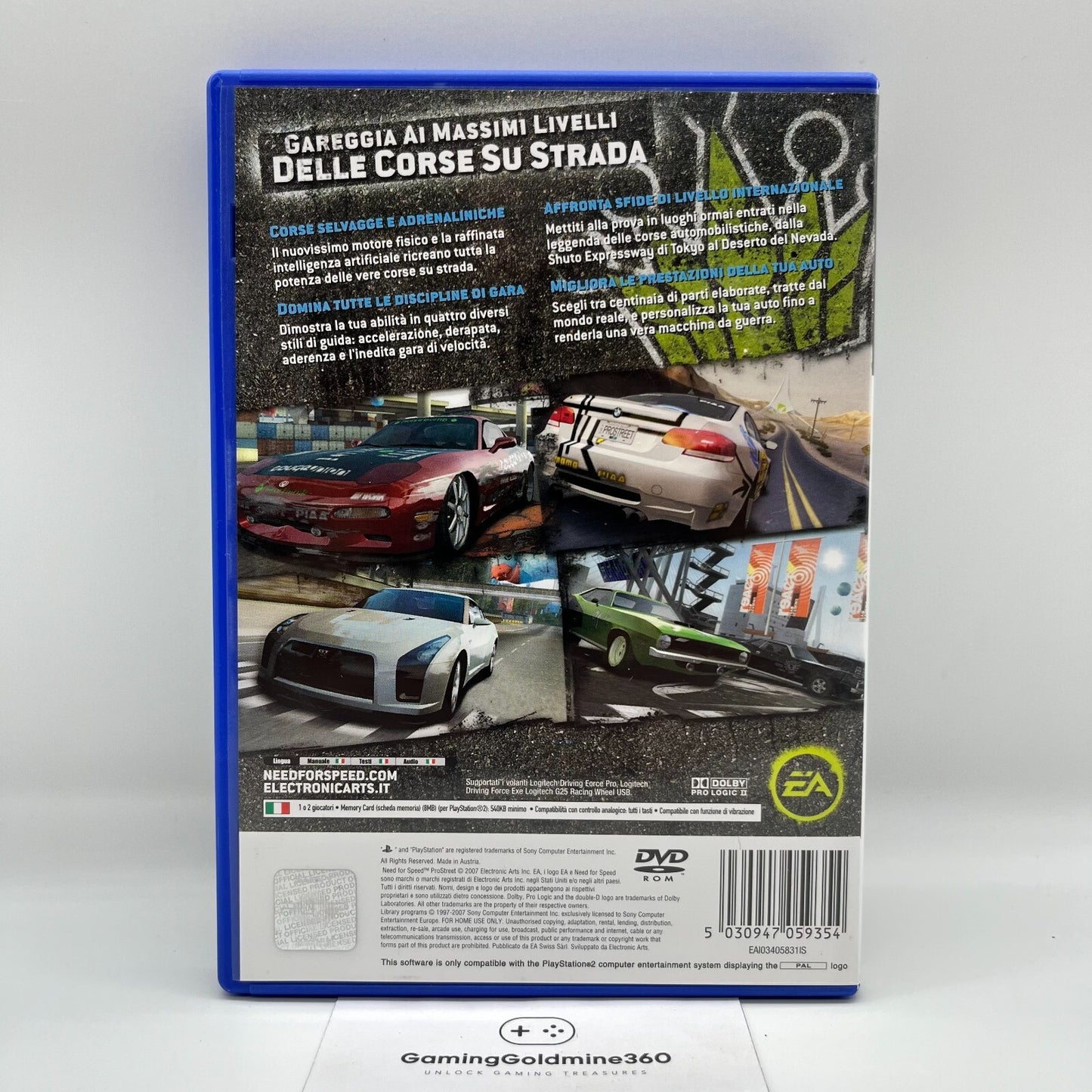 Need for Speed Pro Street PS2 Italiano Completo Sony Playstation 2 PAL COMENUOVO