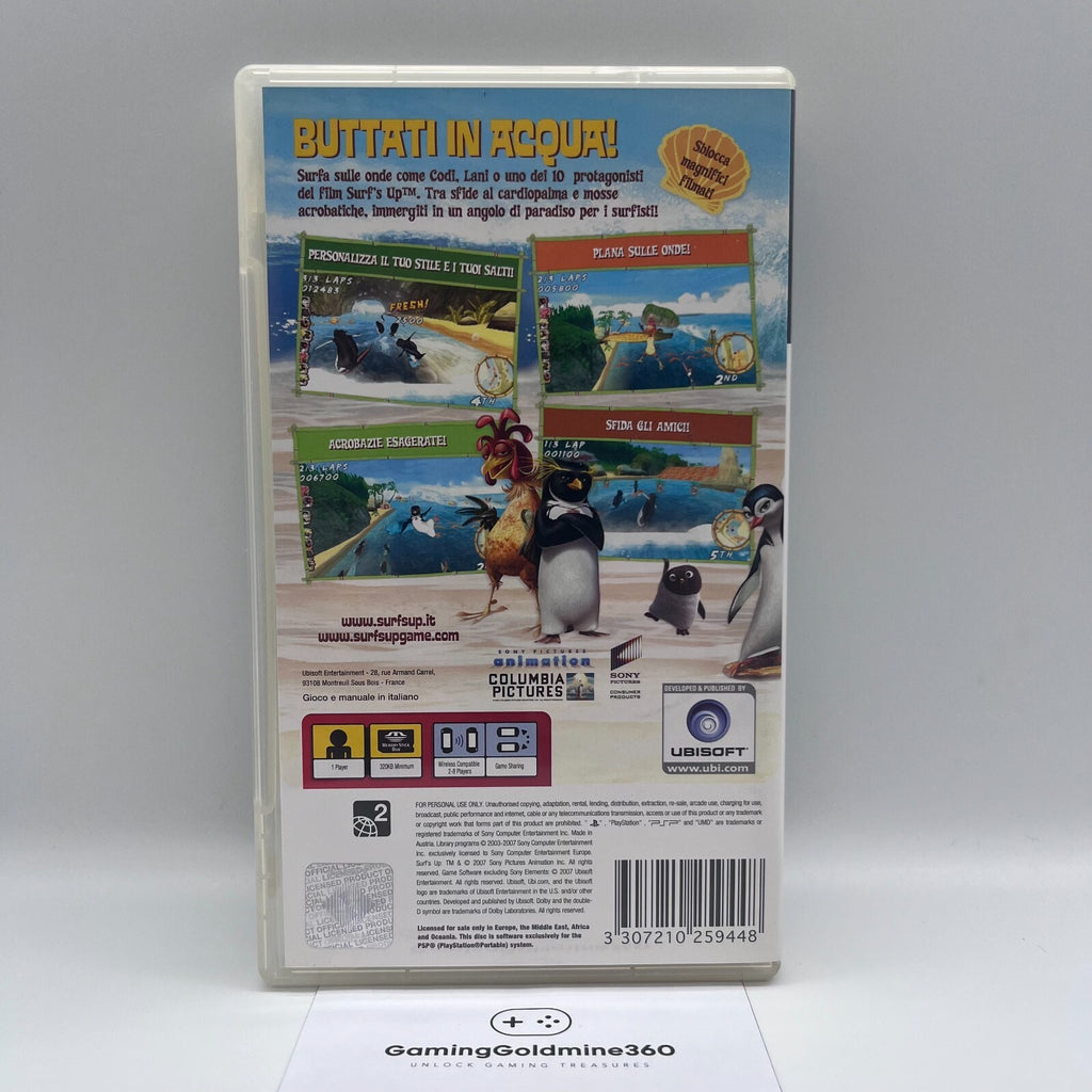 Surf's Up i Re delle Onde PSP Italiano no manuale Ubisoft Sony PlayStation Porta