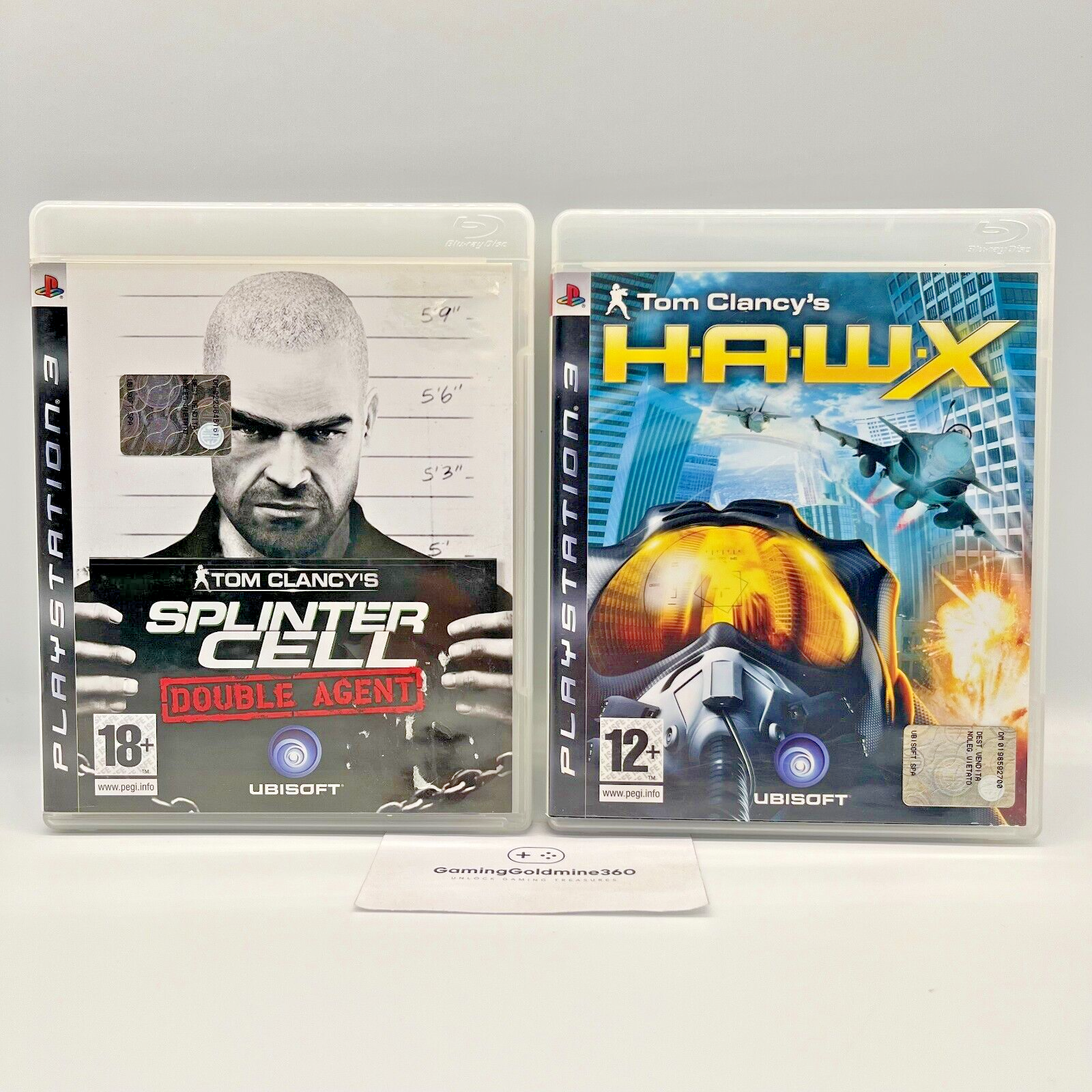 TOM CLANCY'S Splinter Cell Double Agent+HAWX PS3 Italiano Completi PAL Sony TOP