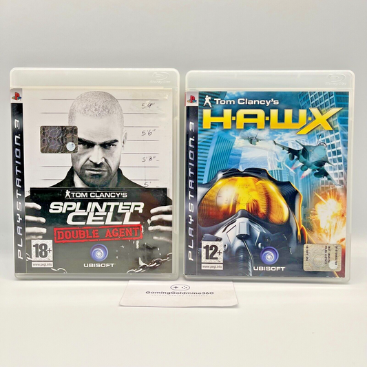 TOM CLANCY'S Splinter Cell Double Agent+HAWX PS3 Italiano Completi PAL Sony TOP